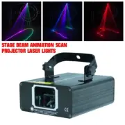 RGB Full color Laser Projector Light DMX Party DJ Stage Beam Animation Scan Lamp