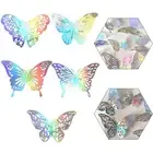 Home Accent Party Decoration 3D Simulation Butterflies Colorful Wall Decor