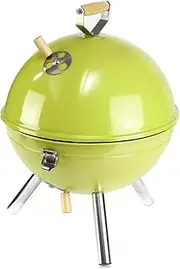 Portable Grills Football Shape Grill, Barbecue Stove with Lid, Barbecue Shelf for Outdoor Courtyard Picnic Camping Tailgating Camping BBQ