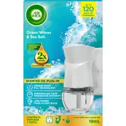 Air Wick Essential Oil Plug In Diffuser Ocean Waves & Sea Salt 19mL