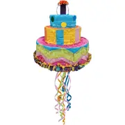 Birthday Cake Pull String Pinata