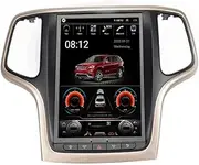 Omnitek Tesla Screen Octa Core 4GB RAM 64GM ROM Android 10.0 Car DVD GPS Player Deckless Car Stereo for Jeep Grand Cherokee 2014-2017