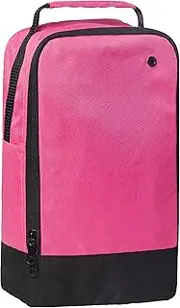 [NORTH SKIN] Football Boot Bag Sports Shoe Bag with Zipper Pocket for Storing Shoe Carry Strap Handle, Pink, Bag