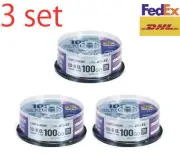 3 Set Verbatim Blu-ray Disc 20 BD-R XL Printable 100GB 4X Speed VBR520YP20SD4