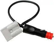 Anderson 50 Amp Plug to Merit Cigarette Plug Adapter 50cm, High-Quality Connector for Automotive, RV, and Marine Use