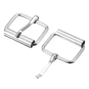 25mm(0.98") Metal Roller Buckles for Belts Bags Straps DIY Silver Tone 10pcs