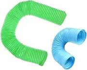 POPETPOP Plastic Hamster Tunnel Set 2pcs Small Animal Toys Interactive Pet Maze Foldable Pet Tunnel for Ferrets Rats