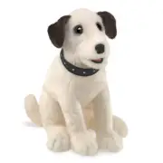 NEW PLUSH SOFT TOY Folkmanis 3132 Sitting Terrier Puppet Full Body Hand Puppet