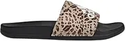[adidas] Women's Adilette Comfort Slides Sandal, Black/Off White/Magic Beige, 11