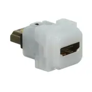 Clipsal Iconic 40HDMIS-TN - HDMI Adaptor - Straight Rear Socket - White