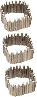 3pcs Hamster Toy Wooden Pet Cage Fence Chinchilla Fence Toy Training for Small Animals