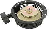 Szwaldaper Oil Recoil Starter for 170F 173F Oil Generator Micro-Scale Recoil Starter Assembly Recoil Starter for Garden Machinery(Black Height 5cm)