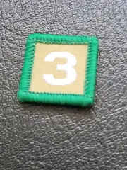 Scouts Australia 3 years badge - white backing
