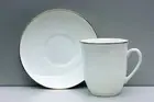 Cup and Saucer GOLDEN EDGING, egg-shell thin bone china, IMPERIAL PORCELAIN