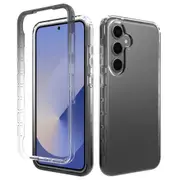 MCC For Samsung Galaxy A35 5G 2-in-1 Shockproof Clear Gradient Case Bumper Cover A356 [Black]