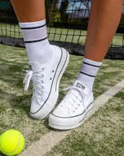 [Converse] Converse Women's Chuck Taylor All Star Platform Lo-Pro Shoes in White Size 07 07 White
