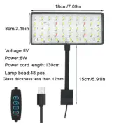USB Aquarium LED Light Full Spectrum Aquatic Plant Grow Lamp Fish Tank Adjustabl