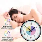 Decor Educational Clock for Kids with Silent Movement Telling Time Wall Clock