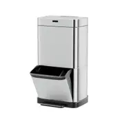 Devanti 70L Motion Sensor Bin Pedal Bins Automatic Siver