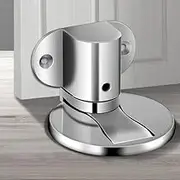 Magnetic Door Stop Catch Floor Door Stopper Adhesive Door Holder Stainless Steel Door Stop,Heavy Duty Doorstop Wall Protector with Double Sided Tape Screws for Modern Home Office Decoration