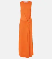[Altuzarra] Altuzarra Saralien gathered jersey maxi dress AU 16 orange