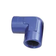 Aeroflow Brand 90 Degree NPT Female Adapter 1/2" Blue Finish Hose Fitting