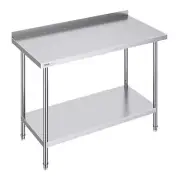VEVOR 24 x 48 x 36 Inch Stainless Steel Work Table, Commercial Food Prep Work...