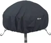 30 Inch Fire Pit Cover Round Outdoor Patio Deck Weather Resistant Protector Tarp