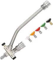 Pressure Washer Wands - Double Tip Attachment for Foam Cannon | with 5 Sprayer Nozzles, 1/4-inch Quick-Connect, Cleaning Tool for Car Wash, Outdoor