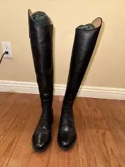 Area Field Boots Zip Tall Boots With Laces (Size 5.5 Slim Calf Short)