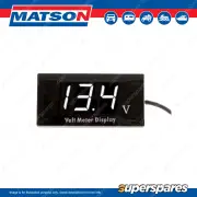 Matson Led Battery Voltmeter Display Low wattage and power saving