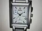 BULOVA MEN'S WATCH CHRONO ALL S/S ORIGINAL 96B90 NEW