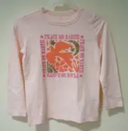 NWT J.Crew Crewcuts Pink Peace On Earth Top Girl's Size XS / 4-5