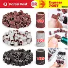 210PCS Sanding Bands 80# 120# 180# for Nail Drill Machines Filing Bits w/ Box