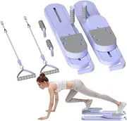 Pilates Machine - Foldable Pilates Board | Pilates Board Reformer Machine | Fitness Equipment Abdominal Machine Split Type for Core Strength Training Balance Athletic Sports Postpartum Senior