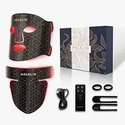 MEGELIN Led Red Light Therapy Face & Neck Mask, 7 Colors Led Light Therapy Facial Mask, Infrared Red Light Therapy Mask, Infrared Light Skin Rejuvenation