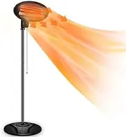 Halogen Heater, Outdoor Electric Heater 2000W, Quartz Tube Heater Infrared Heater, Ultra-Quiet, Overheating Protection, for Courtyard, Garage, Balcony