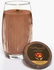 Yankee Candle Pure Radiance Crackling "TOASTED ALMOND" Large 22 oz. ~WHITE LABEL