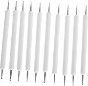 Angoily 10pcs Mandala Dotting Tools: Double-end Ball Stylus for Rock Painting Clay Embossing Art - DIY Pottery Crafts & Nail Art Design