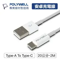 在飛比找樂天市場購物網優惠-Polywell Type-A To Type-C USB 