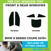 For BMW 8 Series Coupe 2019+ Full Pre Cut Window Tint Kit Front & Rear Film Film