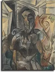 Pablo Picasso Poster Seated Woman Canvas Wall Art Abstract Pablo Picasso Painting Pablo Picasso Print Home Decor Picture 50X70cm Unframed