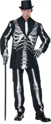 Men's Skeleton Costume - Underwraps Costumes