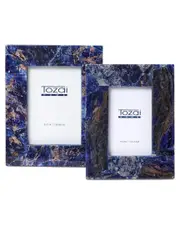 Two's Company Set of 2 Sodalite Photo Frames