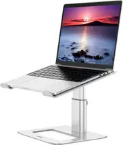 Aluminum Laptop Stand Adjustable Notebook Riser 10-15.6" Laptops Silver