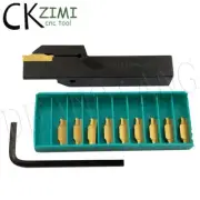 16mm TTER1616-4T25 4.0mm Width External Grooving Tool Holder+10Pcs TDC4 TT9080