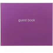 Letts Dazzle Quarto Lined Guest Book Landscape Purple Home Office Stationery
