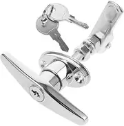 SOESFOUFU 1 Set Tool Box Lock Durable Zinc Alloy Cabinet Lock with Key Enhanced Security for File Cabinets Mailboxes and Toolboxes Stylish Design for Use