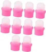 10pcs Manicure Nail Soaker Covers Nail Removing Covers for Soak off Kit