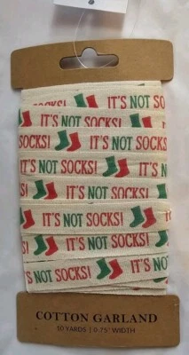 Cotton Christmas Ribbon 5PK 10yd each Primitives by Kathy Crafting Garland NEW